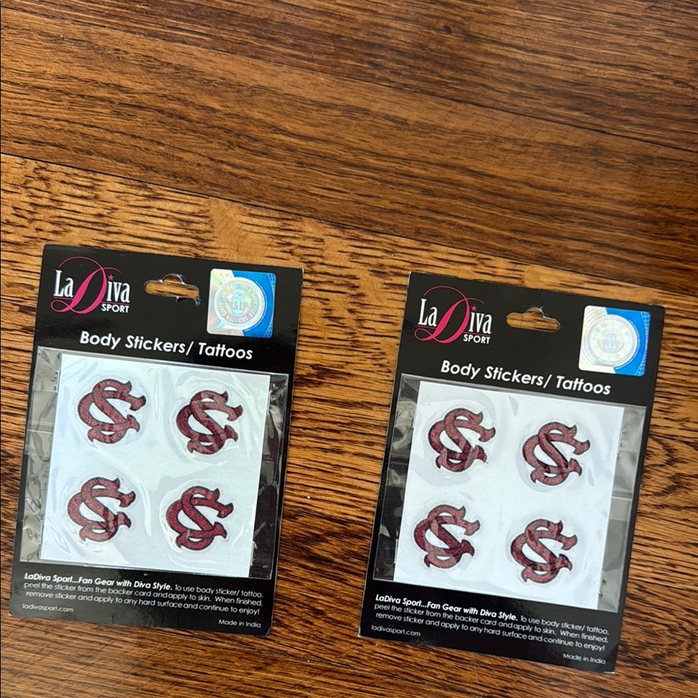 University of South Carolina gamecock nwt Body Stickers Tattoos gamecocks